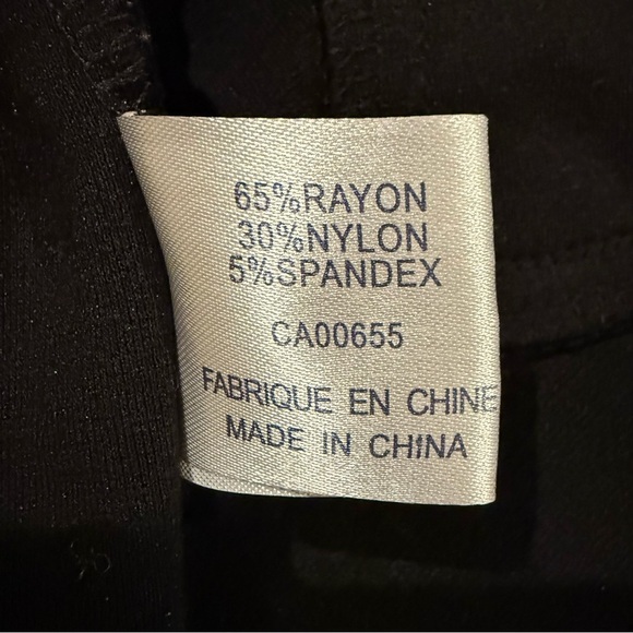 Reitmans Black Pea Coat with 3/4 Sleeves Feminine Classic Women's - Picture 8 of 9